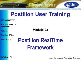 Postilion User Training