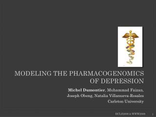 Modeling the pharmacogenomics of depression