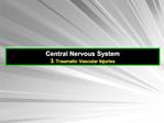 Central Nervous System 3. Traumatic Vascular Injuries