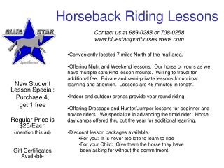 Horseback Riding Lessons