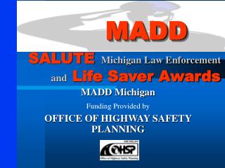 SALUTE Michigan Law Enforcement and Life Saver Awards