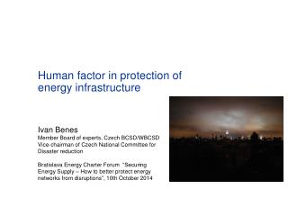 Human factor in protection of energy infrastructure