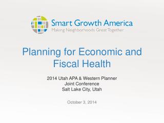Planning for Economic and Fiscal Health