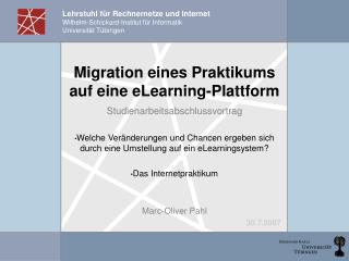 Migration eines Praktikums auf eine eLearning-Plattform
