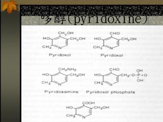  哆醇 (pyridoxine)