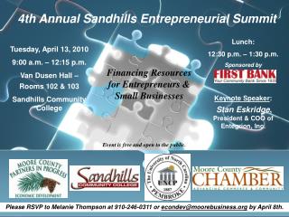 4th Annual Sandhills Entrepreneurial Summit
