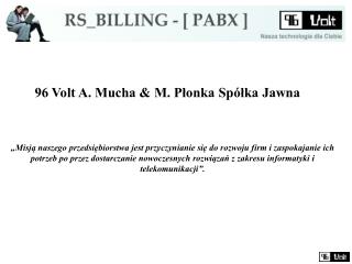 96 Volt A. Mucha &amp; M. Płonka Spółka Jawna