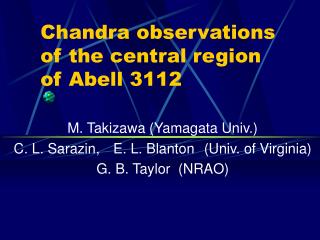 Chandra observations of the central region of Abell 3112
