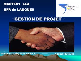 &quot; GESTION DE PROJET &quot;