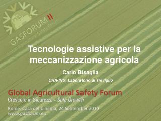Tecnologie assistive per la meccanizzazione agricola
