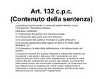 Art. 132 c.p.c. Contenuto della sentenza