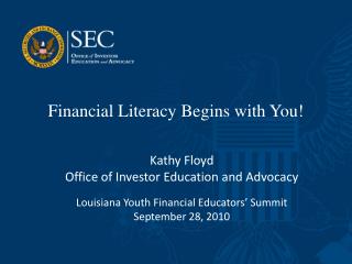 Financial Literacy Begins with You!