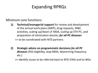 Expanding RPRGs