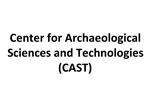 Center for Archaeological Sciences and Technologies CAST