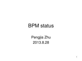 BPM status