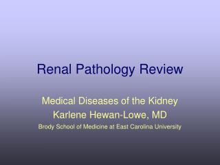 Renal Pathology Review