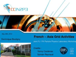 French – Asia Grid Activities
