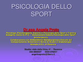 PSICOLOGIA DELLO SPORT