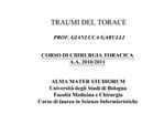 TRAUMI DEL TORACE