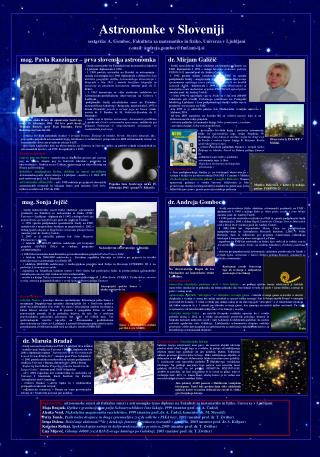 Astronomke v Sloveniji