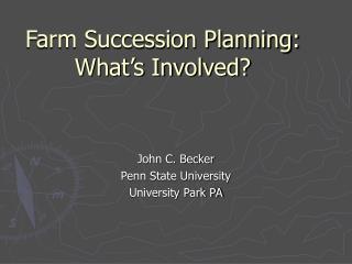 Farm Succession Planning: What’s Involved?