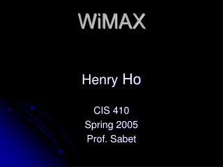 WiMAX