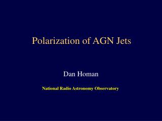 Polarization of AGN Jets