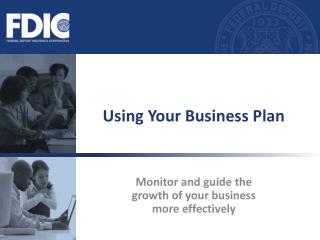 Using Your Business Plan
