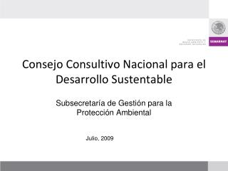 Consejo Consultivo Nacional para el Desarrollo Sustentable