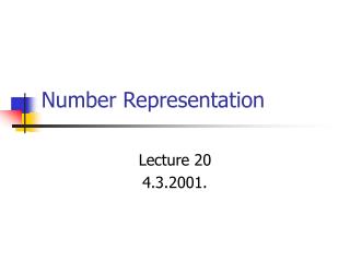 Number Representation