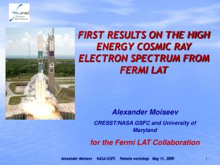 FIRST RESULTS ON THE HIGH ENERGY COSMIC RAY ELECTRON SPECTRUM FROM FERMI LAT