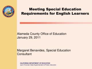 Meeting Special Education Requirements for English Learners