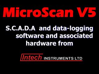 S.C.A.D.A and data-logging 	software and associated hardware from