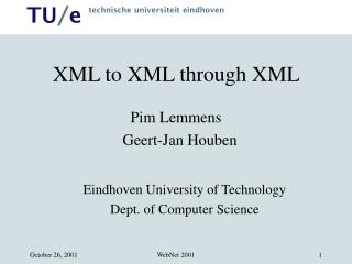 XML to XML through XML
