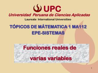 Universidad Peruana de Ciencias Aplicadas Laureate International Universities *