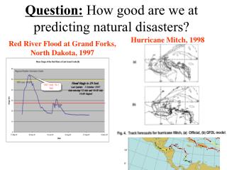 Question: How good are we at predicting natural disasters?