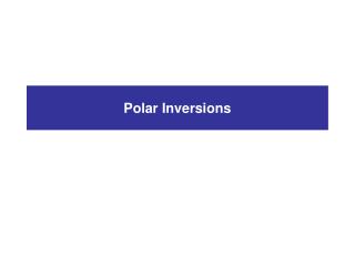 Polar Inversions
