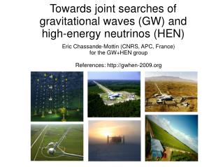 Towards joint searches of gravitational waves (GW) and high-energy neutrinos (HEN)