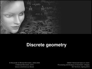 Discrete geometry