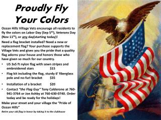 Proudly Fly Your Colors