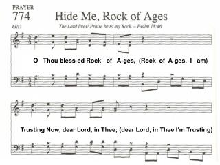 O Thou bless-ed Rock of A-ges, (Rock of A-ges, I am)