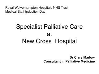 Royal Wolverhampton Hospitals NHS Trust Medical Staff Induction Day