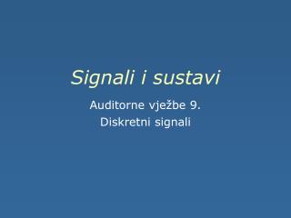 Signali i sustavi