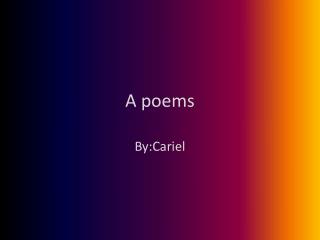 A poems