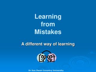 Learning from Mistakes