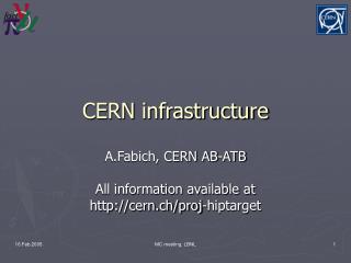 CERN infrastructure
