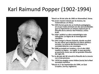 Karl Raimund Popper (1902-1994)