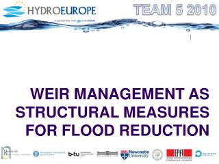 WEIR MANAGEMENT AS STRUCTURAL MEASURES FOR FLOOD REDUCTION
