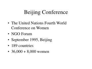 Beijing Conference