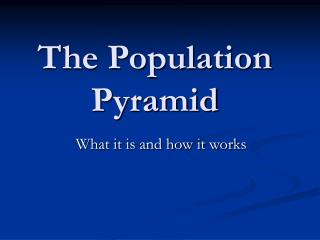 The Population Pyramid